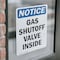 Signmission Gas Shutoff Valve Inside OSHA Notice Sign, Vinyl Decal, 5in W x 7in L, 2PK OS-2PACK-NS-D-57-V-13035 - alternate 2